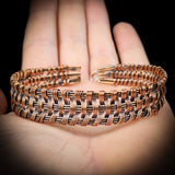 Handmade Copper Wire Wrap Cuff Bracelet