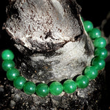 8mm Nephrite Jade / Greenstone Elastic Bracelet