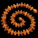 Amber Teething Necklace - Polished Honey Chip
