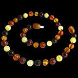 Amber Teething Necklace - Mixed Polished Amber