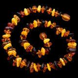 Amber Teething Necklace - Mixed Polished Chip