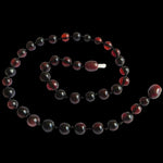 Amber Teething Necklace, Polished Cherry Amber