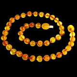 50x Natural Genuine Baltic Amber Beads - Polished Honey