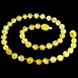50x Natural Genuine Baltic Amber Beads - Polished Lemon