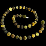 50x Natural Genuine Baltic Amber Beads - Raw Green