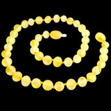 50x Natural Genuine Baltic Amber Beads - Raw Lemon