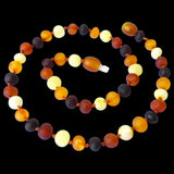 50x Natural Genuine Baltic Amber Beads - Raw Cognac