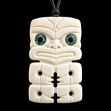 Hei Tiki Bone Carving Pendant Necklace