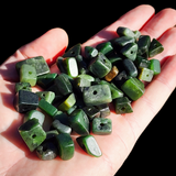 10x NZ Greenstone Pounamu Irregular Beads