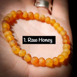 Natural Baltic Amber Elastic Bracelets