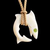 Shark Bone Carving Pendant Necklace