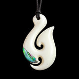 Small Hook Bone Carving Pendant Necklace