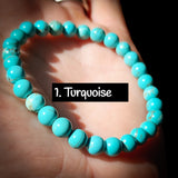 6mm Gemstone Elastic Bracelets