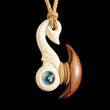 Axe Hook Bone Carving Pendant Necklace
