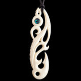 XL Manaia Bone Carving Pendant Necklace
