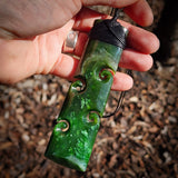 Natural Jade Quad Koru Toki Pendant Necklace (N2118)