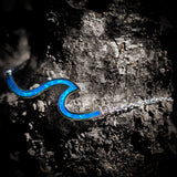 Solid 925 Sterling Silver & Created Opal Wave Chain Bracelet