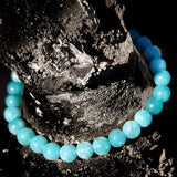 6mm Natural Aquamarine Stone Bracelet