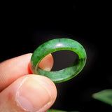 (T) 8mm Natural Nephrite Jade / Greenstone Band Ring