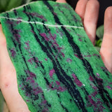 466g Raw Ruby Zoisite Carving Slice (S14B5)