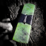 NZ Greenstone Pounamu Toki Pendant Necklace (N450)