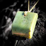 NZ Greenstone Pounamu Toki Pendant Necklace (N480)