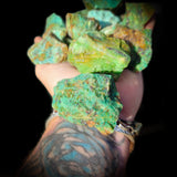 1kg Natural Genuine Arizona Turquoise Carving Rocks (S14B9)