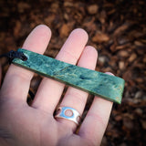 NZ Greenstone Pounamu Toki Pendant Necklace (N846)