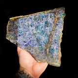 1.67kg Natural Iolite with Green Tourmaline Carving Slice (S14B7)
