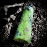 NZ Greenstone / Pounamu Toki Pendant Necklace (N656)