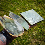 770g Raw Nephrite Jade Carving Slices Jade Slabs (R14B802)