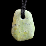 Natural NZ Jade Freeform Pendant Necklace (N1173)