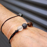 Rustic Recycled Sea Glass One Off Bracelet (1A3-707)