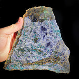 1.67kg Natural Iolite with Green Tourmaline Carving Slice (S14B7)