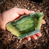 509g Raw Nephrite Jade Carving Slice (R14B739)