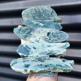 1.1kg Raw New Zealand Greenstone / Pounamu Carving Slices (R14B195)