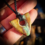 NZ Obay Stone / Polychrome Schist Pendant Necklace (N778)