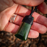 NZ Greenstone Pounamu Toki Pendant Necklace (N998)