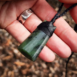 Natural Jade Toki Pendant Necklace (N1179)