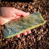 449g Raw Nephrite Jade Carving Slice (R14B728)