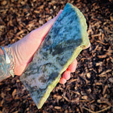 730g Raw Nephrite Jade Carving Slice (R14B701)