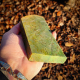 615g Raw Nephrite Jade Carving Slice (R14B714)