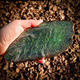 657g Raw Nephrite Jade Carving Slice (R14B737)