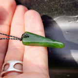 Natural Greenstone Pendant Necklace (AJJC2452)