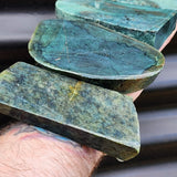 1kg Raw New Zealand Greenstone / Pounamu Carving Slices (R14B445)