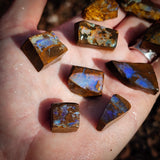 10pcs Raw Australian Boulder Opal Rub Parcel (S14B40)