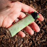 NZ Greenstone Pounamu XL Toki Pendant Necklace (N1008)