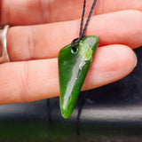 Natural Greenstone Pendant Necklace (AJJC2475)