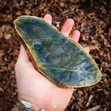 744g Raw Nephrite Jade Carving Slice (R14B671)