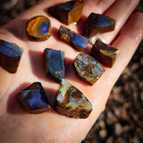 10pcs Raw Australian Boulder Opal Rub Parcel (S14B28)